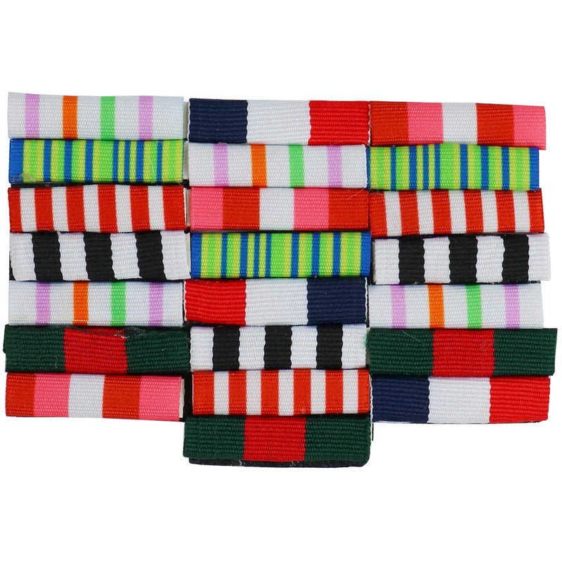 Skeleteen Military Combat Medal Ribbons - Pretend Army War Hero Costume Accessories Ribbon Medals Pins - Image 1
